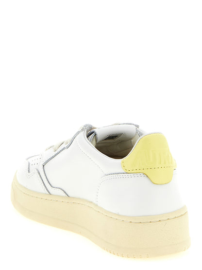 Autry Bicolor Cowhide Low Top Sneakers - Yellow - EU36/US6