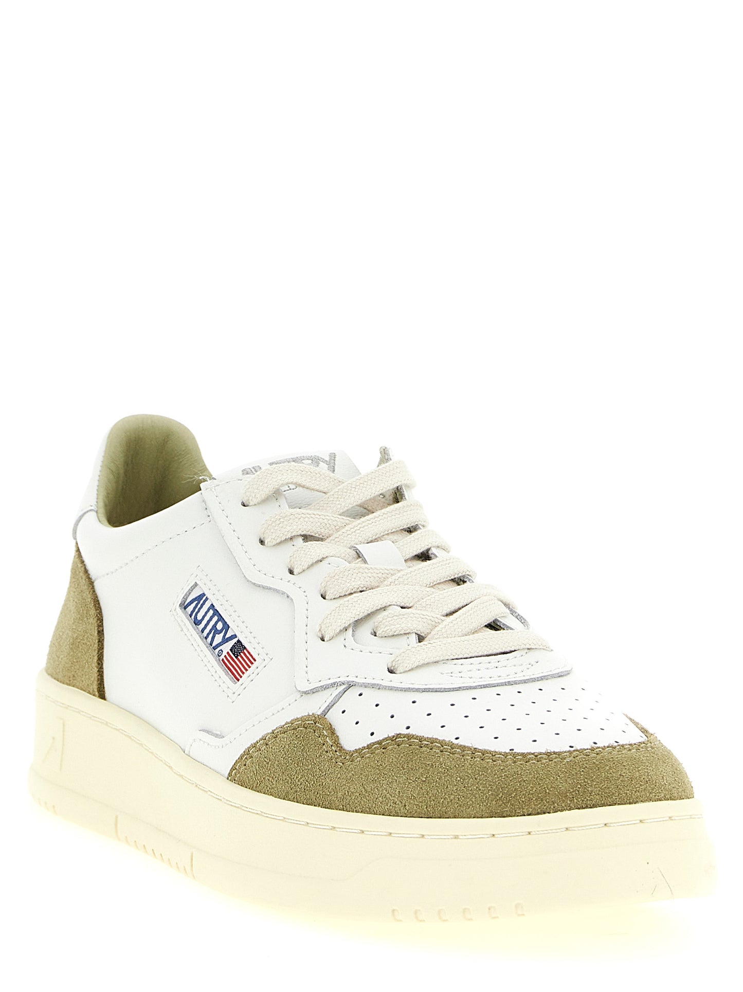 Autry Bicolor Cowhide Low Top Sneakers - Green