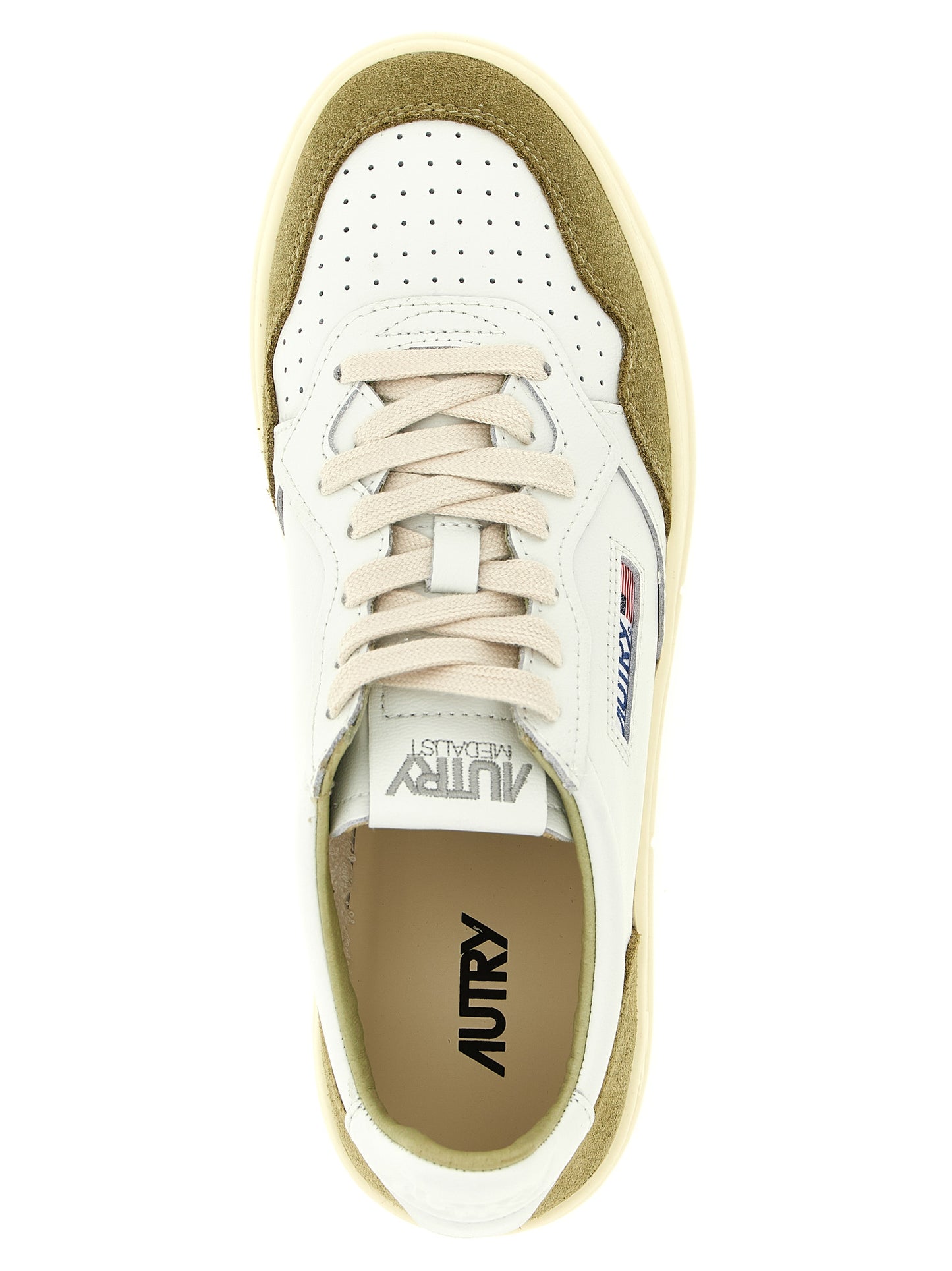 Autry Bicolor Cowhide Low Top Sneakers - Green