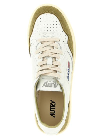 Autry Bicolor Cowhide Low Top Sneakers - Green