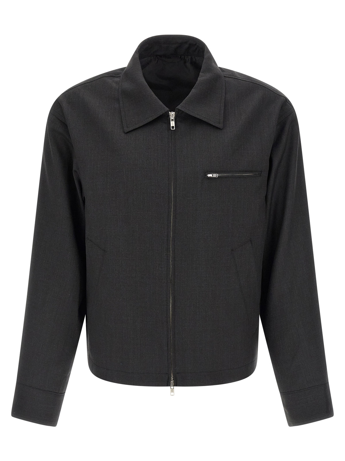 MFPEN Gray Wool Full-Length Jacket