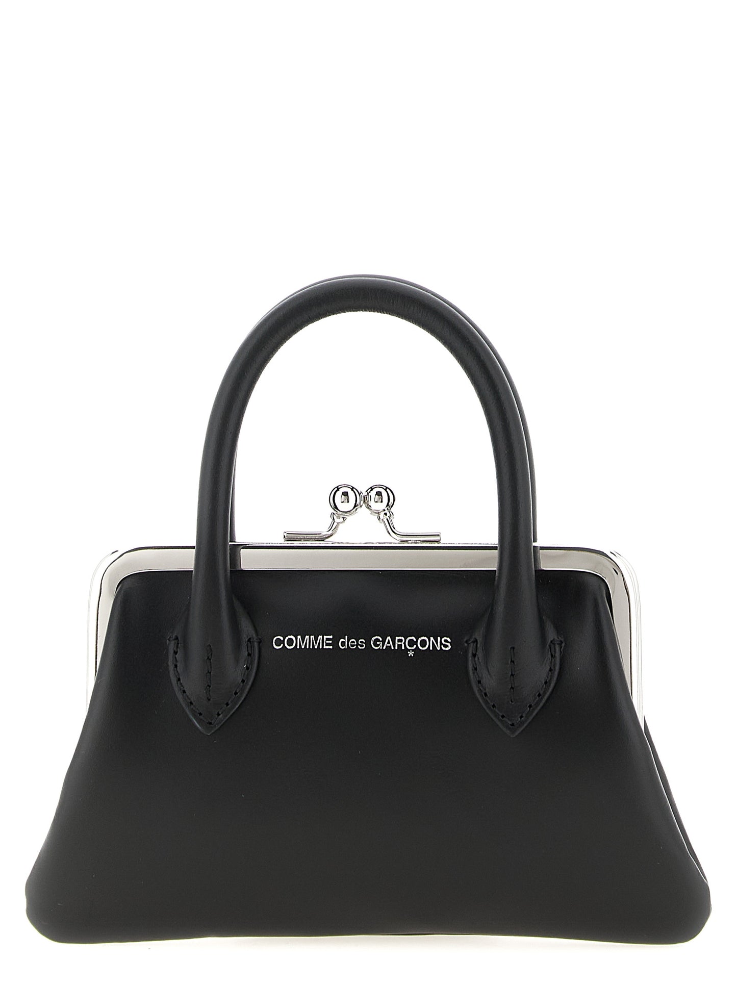 Comme Des Garçons Black Cowhide Claps Handle Cardholder