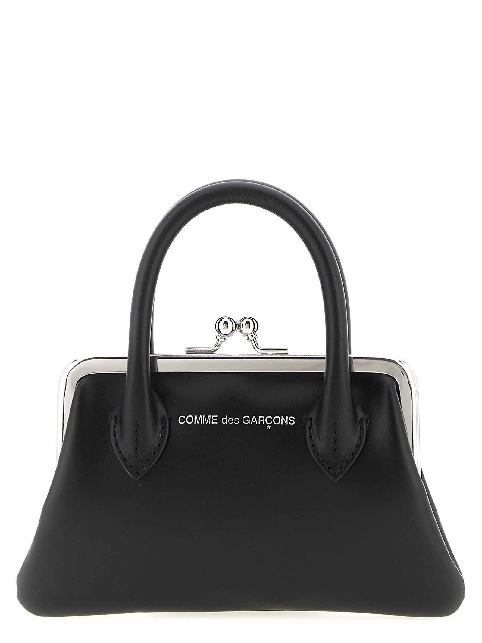 Comme Des Garçons Black Cowhide Claps Handle Cardholder