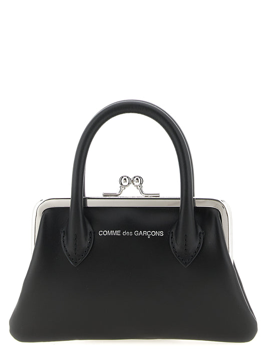 Comme Des Garçons Black Cowhide Claps Handle Cardholder