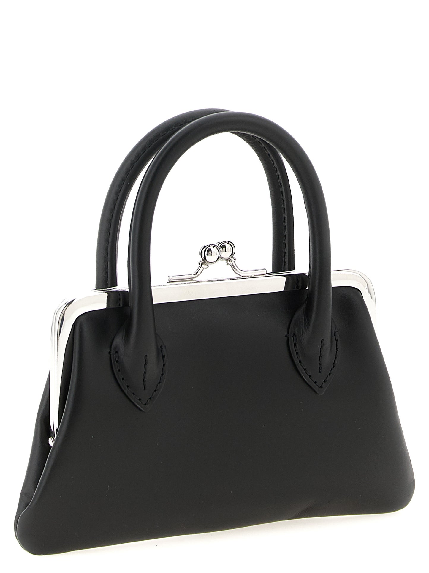 Comme Des Garçons Black Cowhide Claps Handle Cardholder