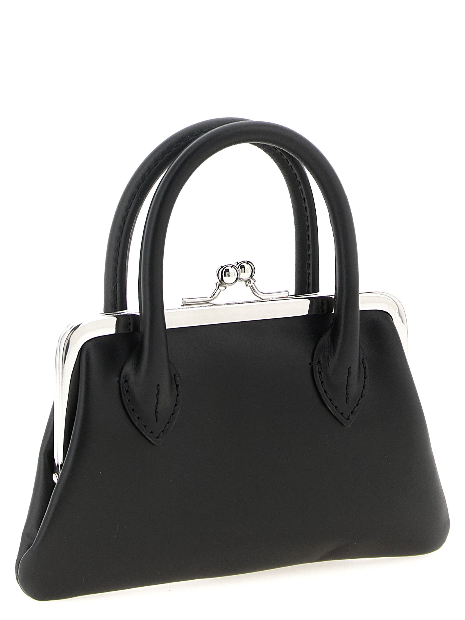 Comme Des Garçons Black Cowhide Claps Handle Cardholder