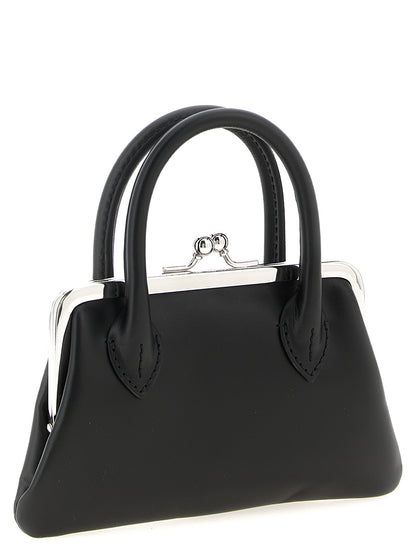 Comme Des Garçons Black Cowhide Claps Handle Cardholder