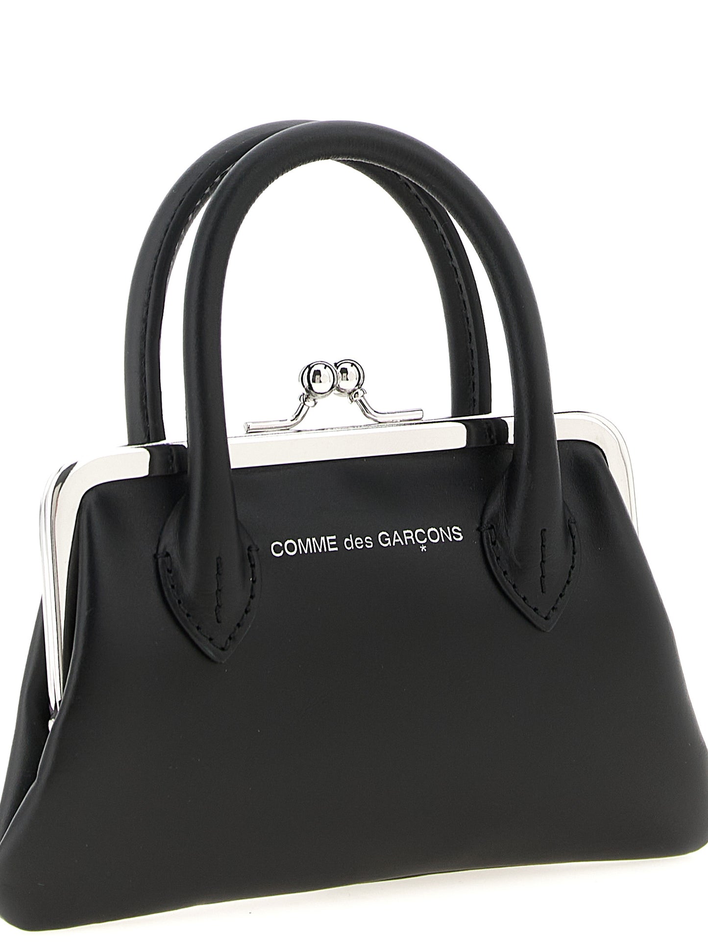 Comme Des Garçons Black Cowhide Claps Handle Cardholder