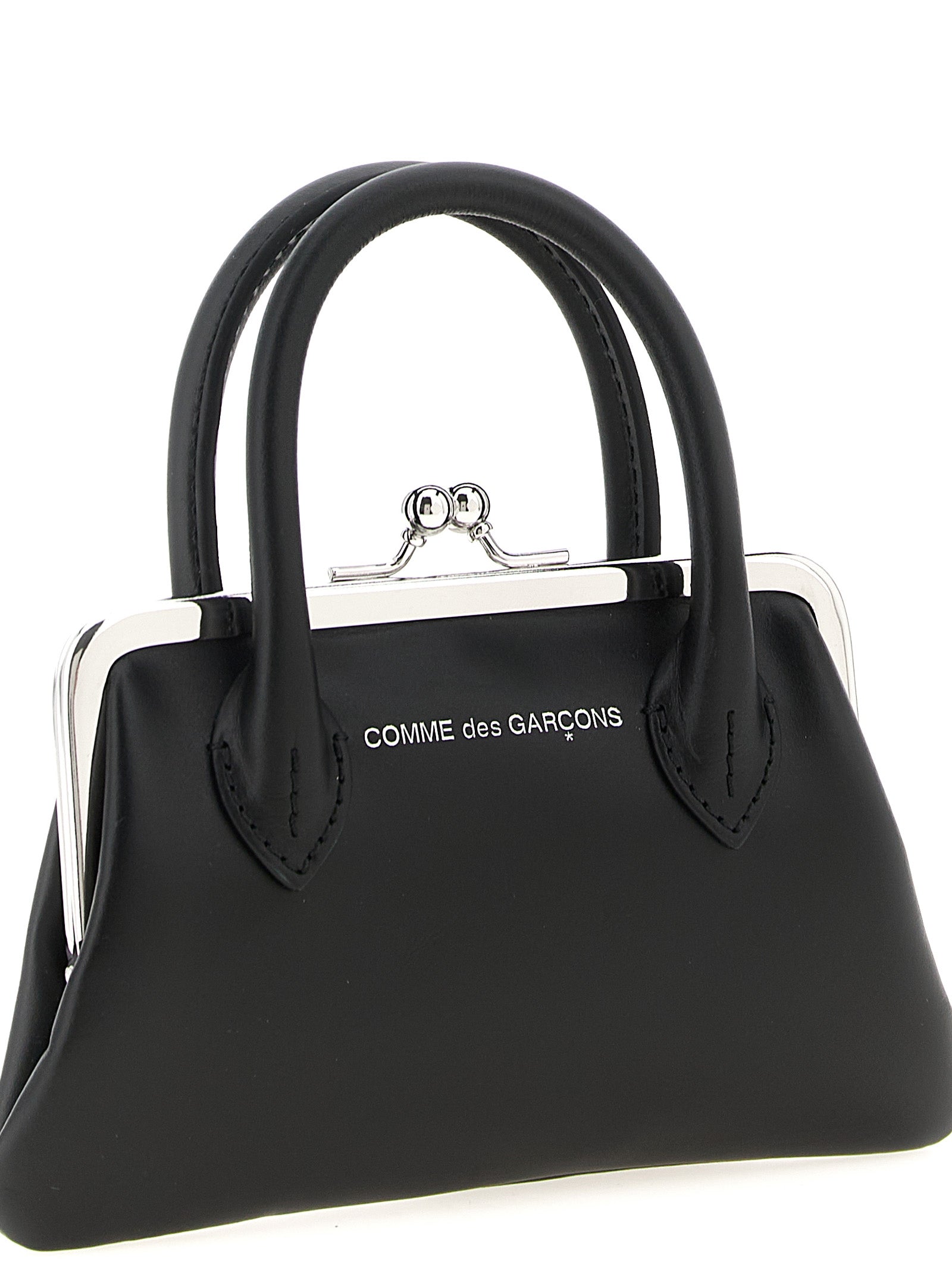 Comme Des Garçons Black Cowhide Claps Handle Cardholder