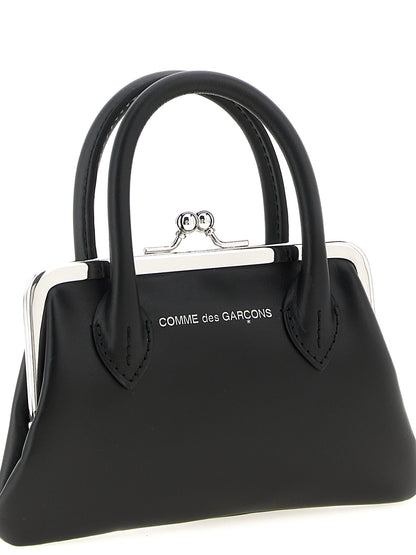 Comme Des Garçons Black Cowhide Claps Handle Cardholder