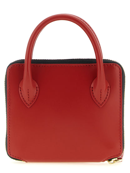 Comme Des Garçons Multicolor Cowhide Cardholder – Red