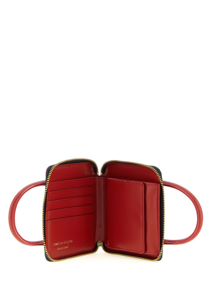 Comme Des Garçons Multicolor Cowhide Cardholder – Red
