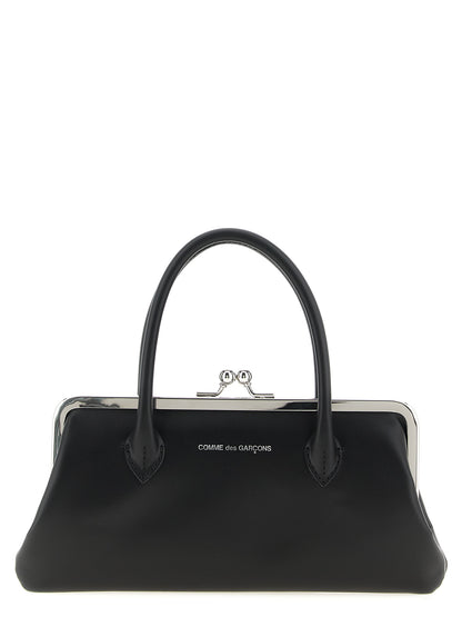 Comme des Garçons Black Cowhide Cardholder with Handle