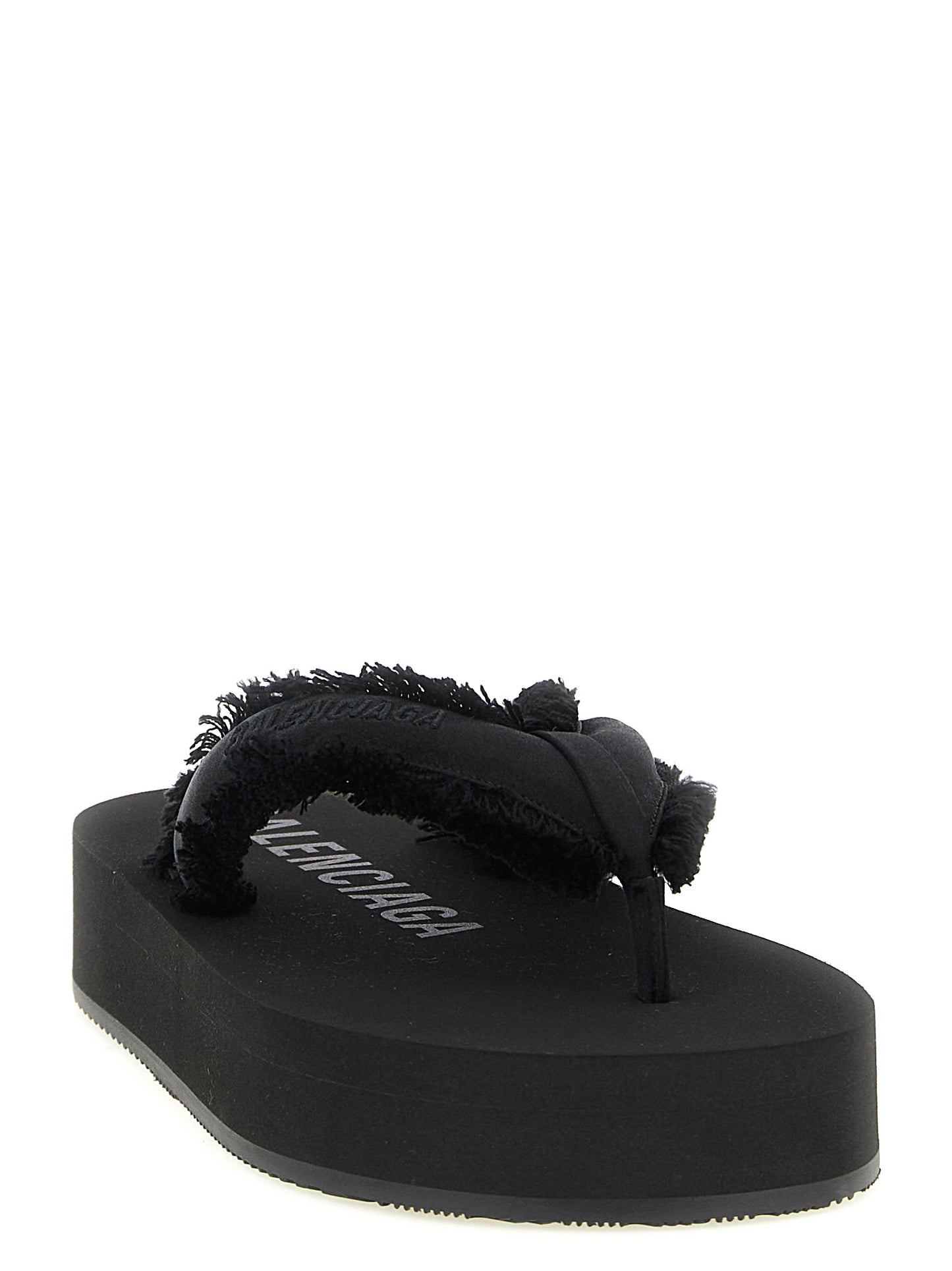 Balenciaga Jet Lag Black Viscose Slides