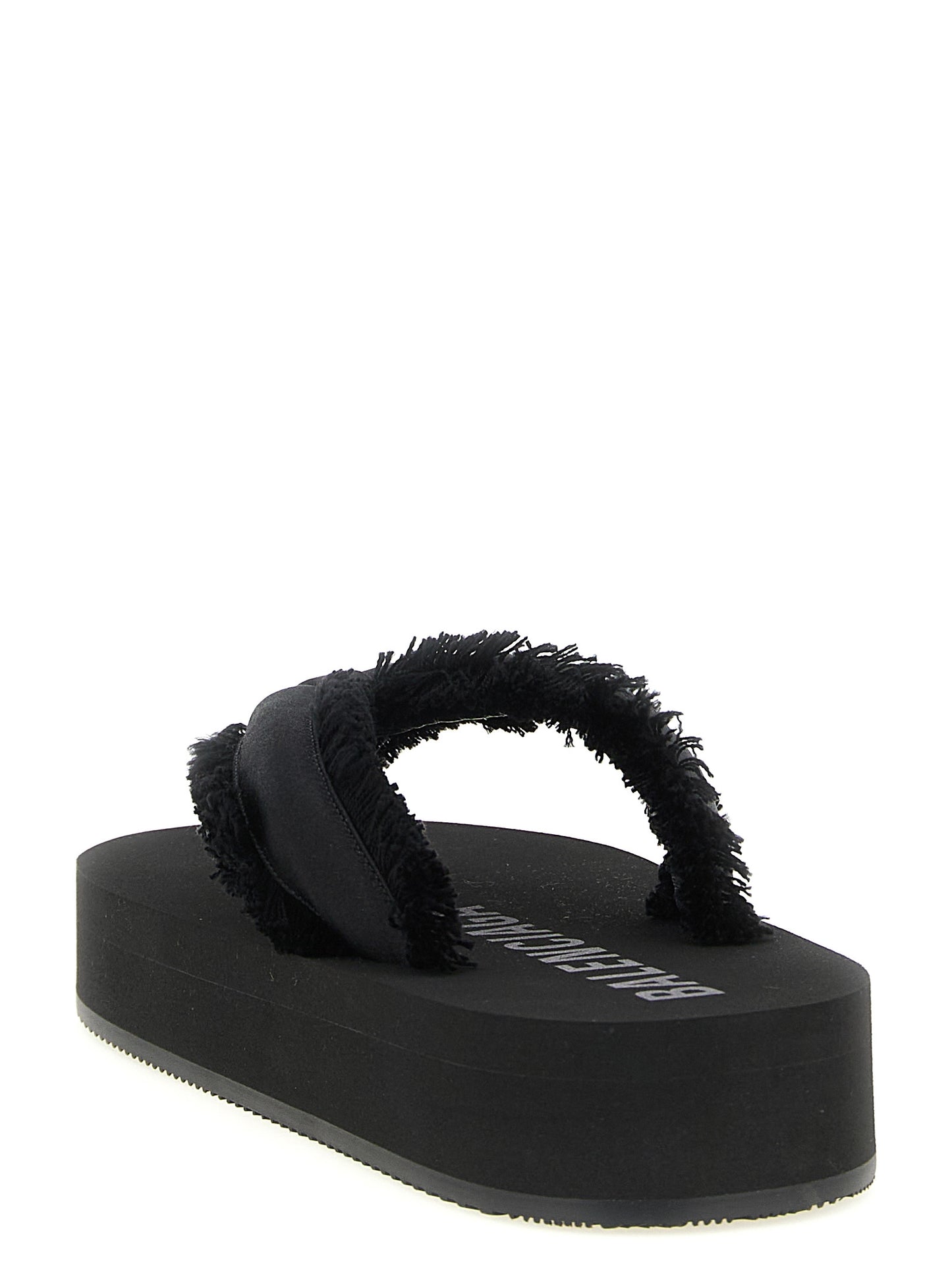 Balenciaga Jet Lag Black Viscose Slides