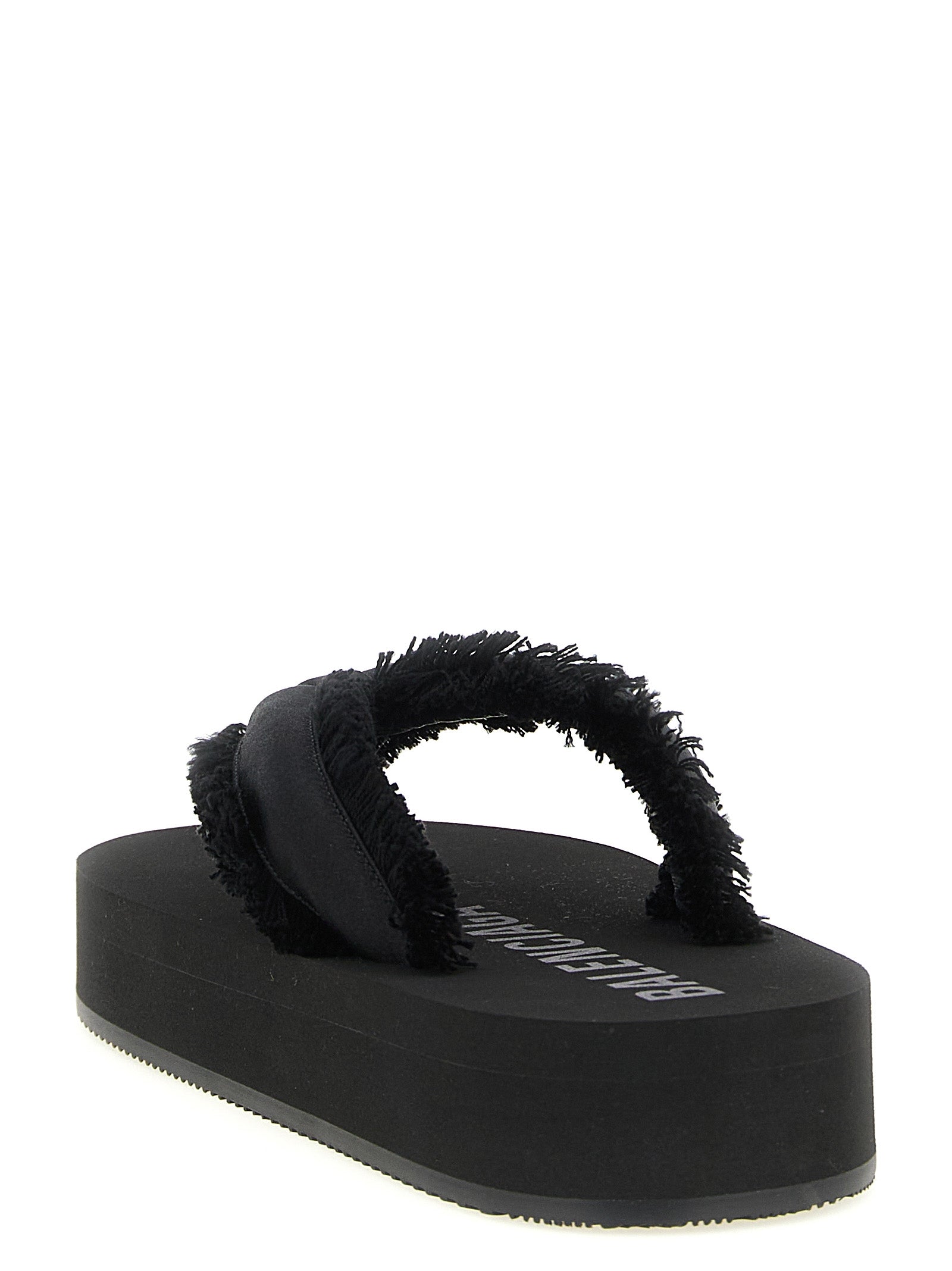 Balenciaga Jet Lag Black Viscose Slides