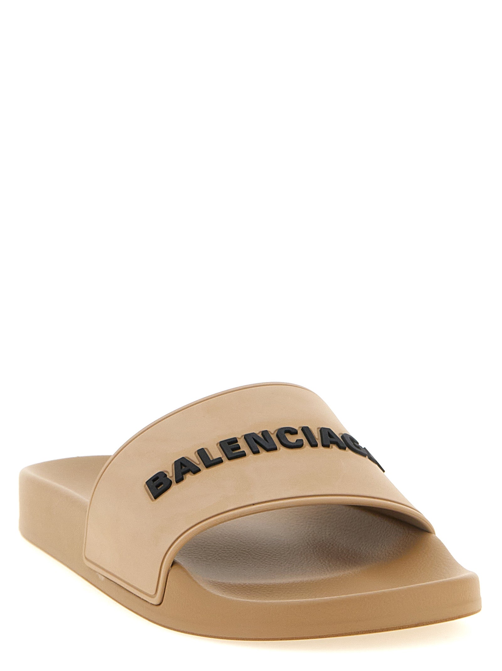 Balenciaga Slide Pool Beige Plastic Slides EU41/US11
