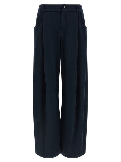 Brunello Cucinelli Blue Cotton Casual Pants