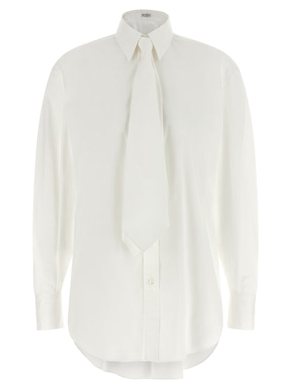 Brunello Cucinelli White Cotton Blouse