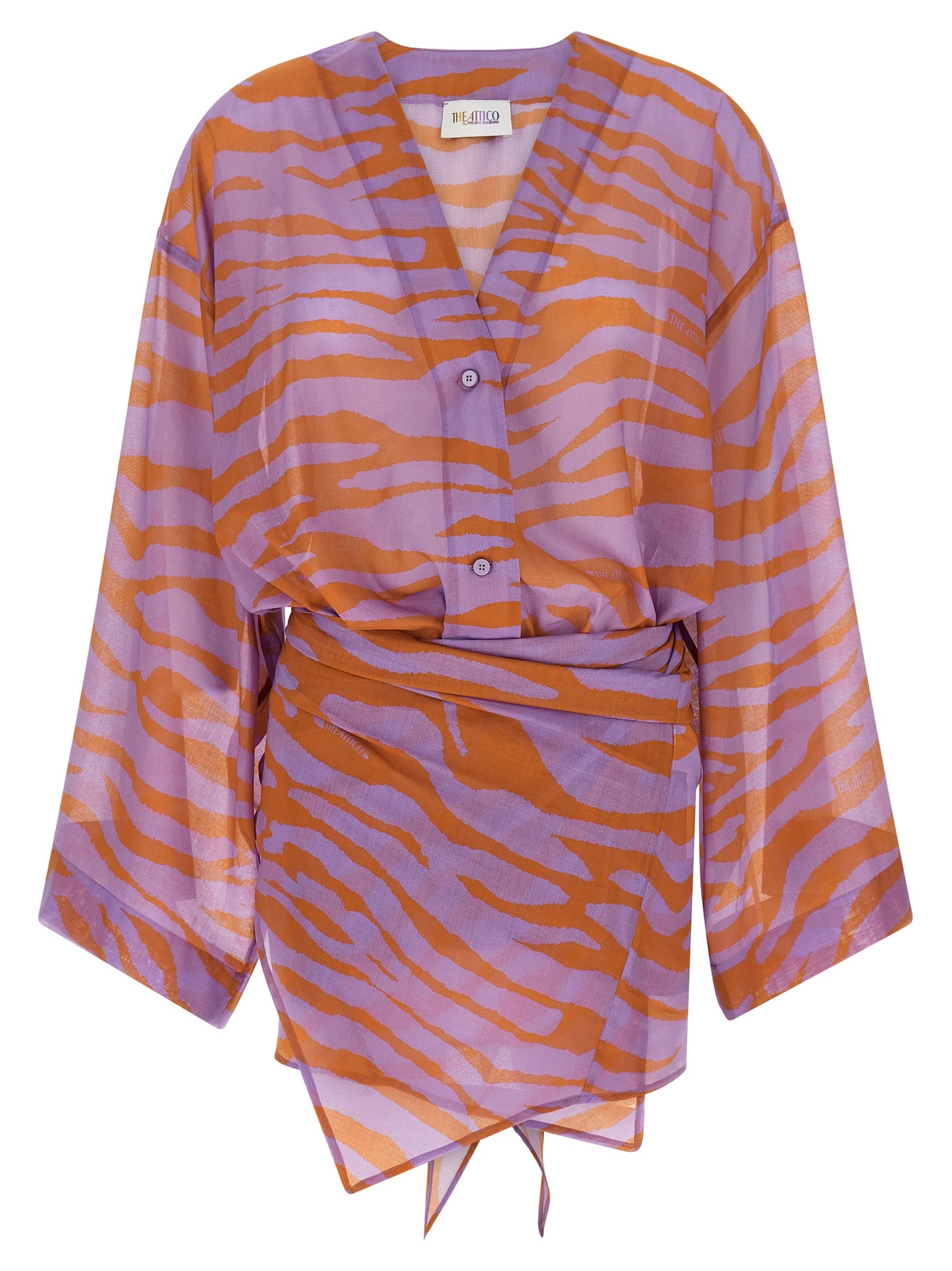 The Attico Il Primo Bagno Mini Dress in Purple, IT36 | S