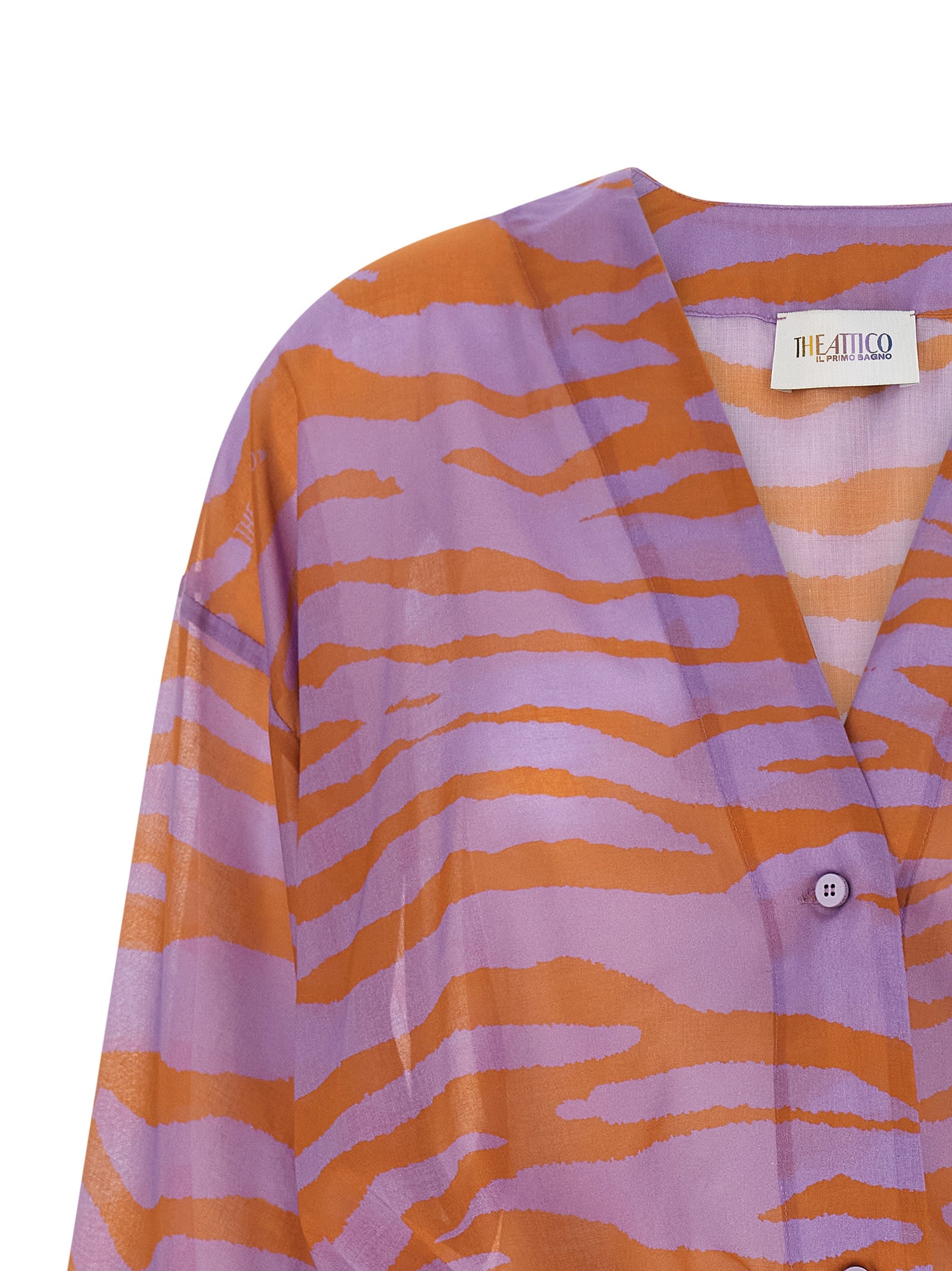 The Attico Il Primo Bagno Mini Dress in Purple, IT36 | S
