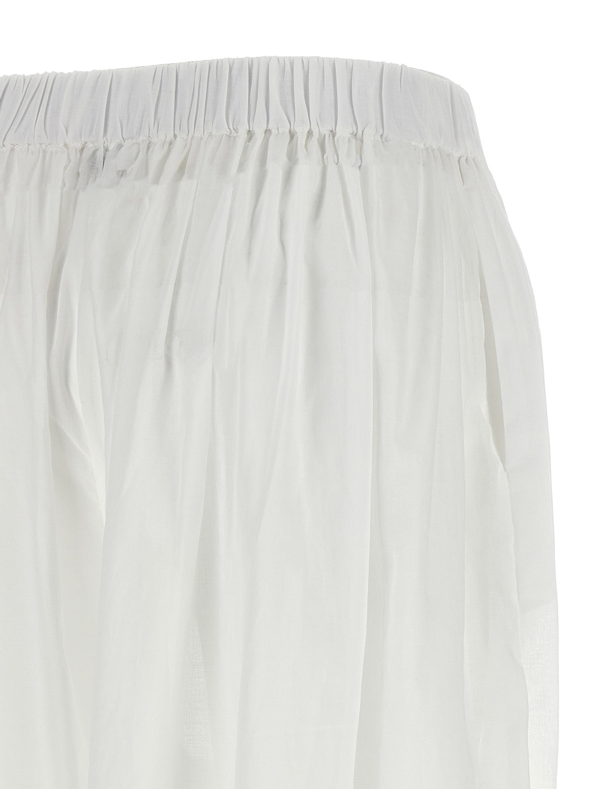 The Andamane White Cotton Casual Pants