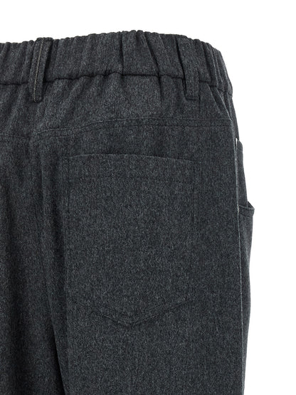 Brunello Cucinelli Gray Wool Pants