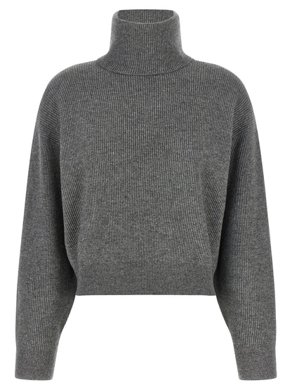 Brunello Cucinelli Gray Virgin Wool Cardigan