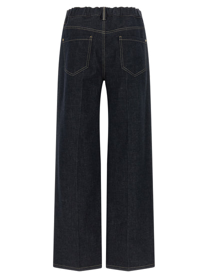 Brunello Cucinelli Blue Cotton Jeans Denim