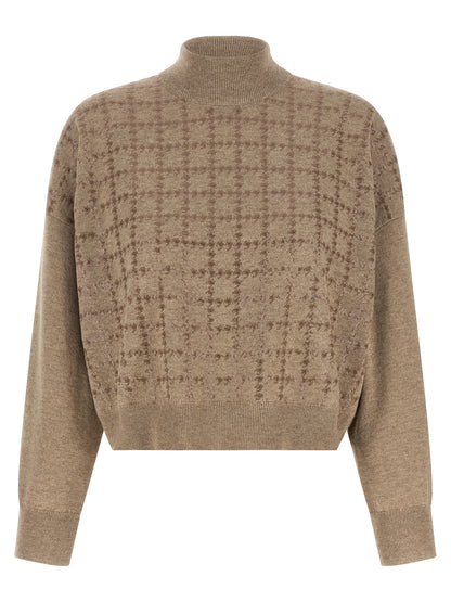 Brunello Cucinelli Beige Cashmere Cardigan