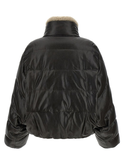 Brunello Cucinelli Brown Lamb Leather Jacket
