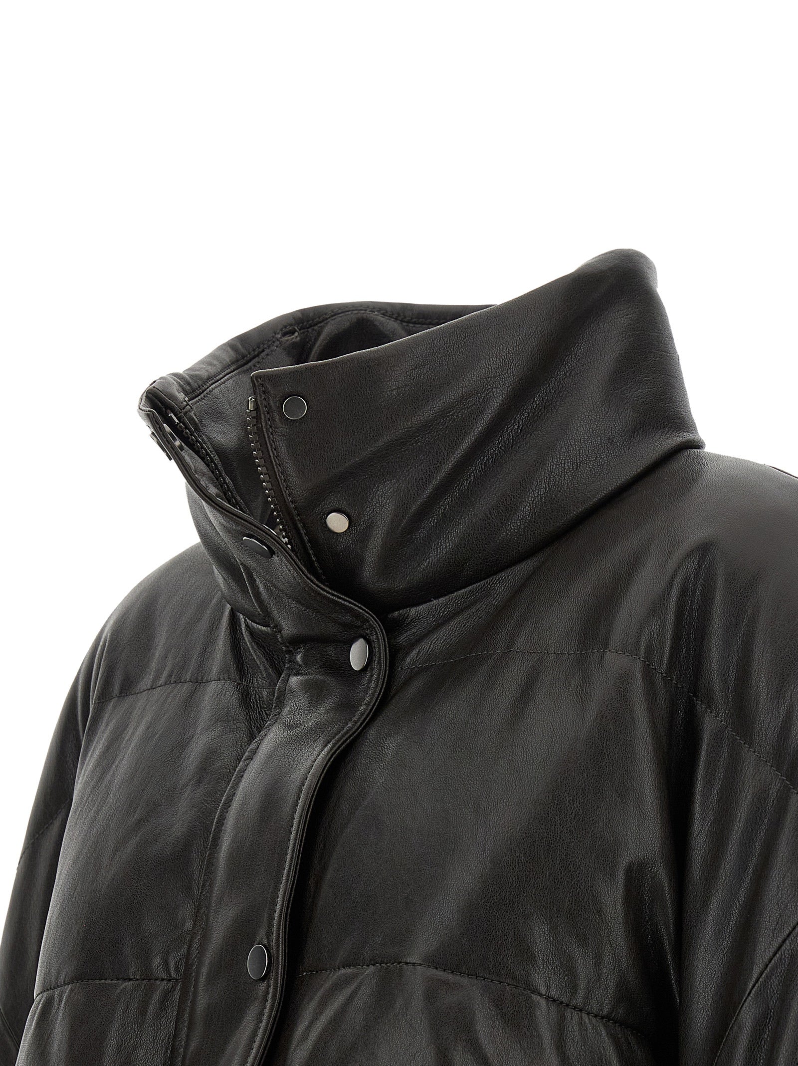 Brunello Cucinelli Brown Lamb Leather Jacket
