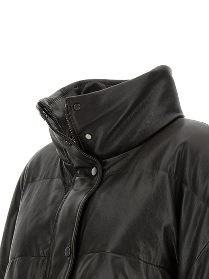 Brunello Cucinelli Brown Lamb Leather Jacket