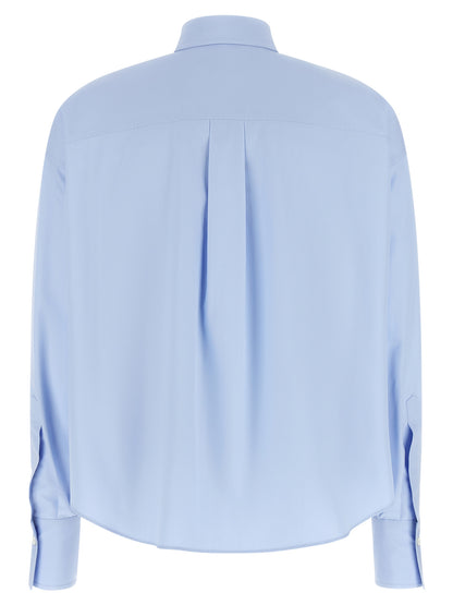 Brunello Cucinelli Blue Cotton Blouse