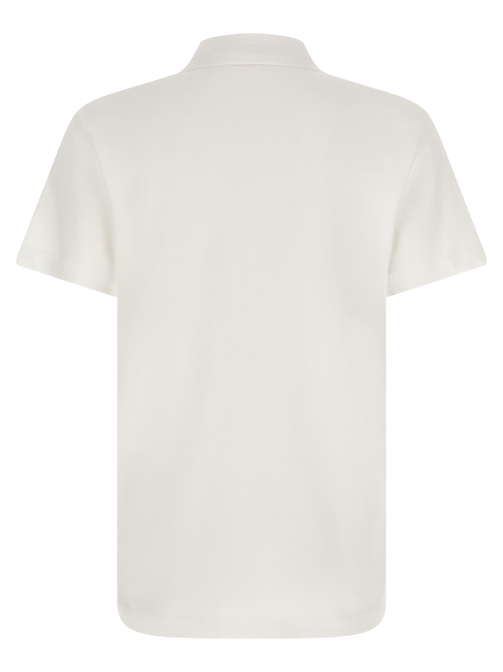 Versace White Cotton Piqué Polo Shirt with Medusa Logo