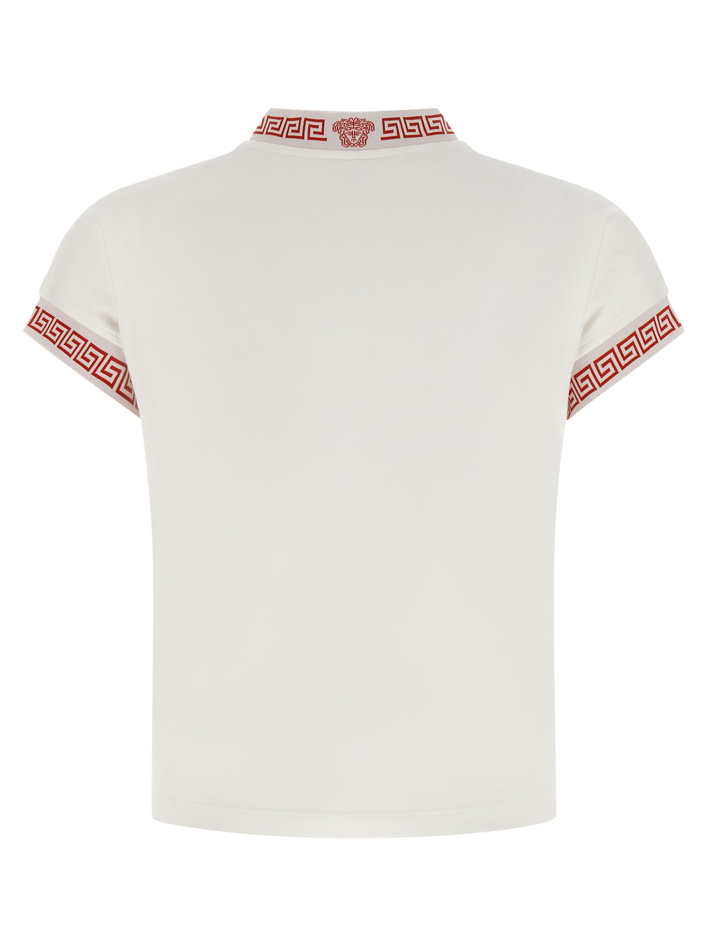 Versace Multicolor Cotton T-Shirt in Red