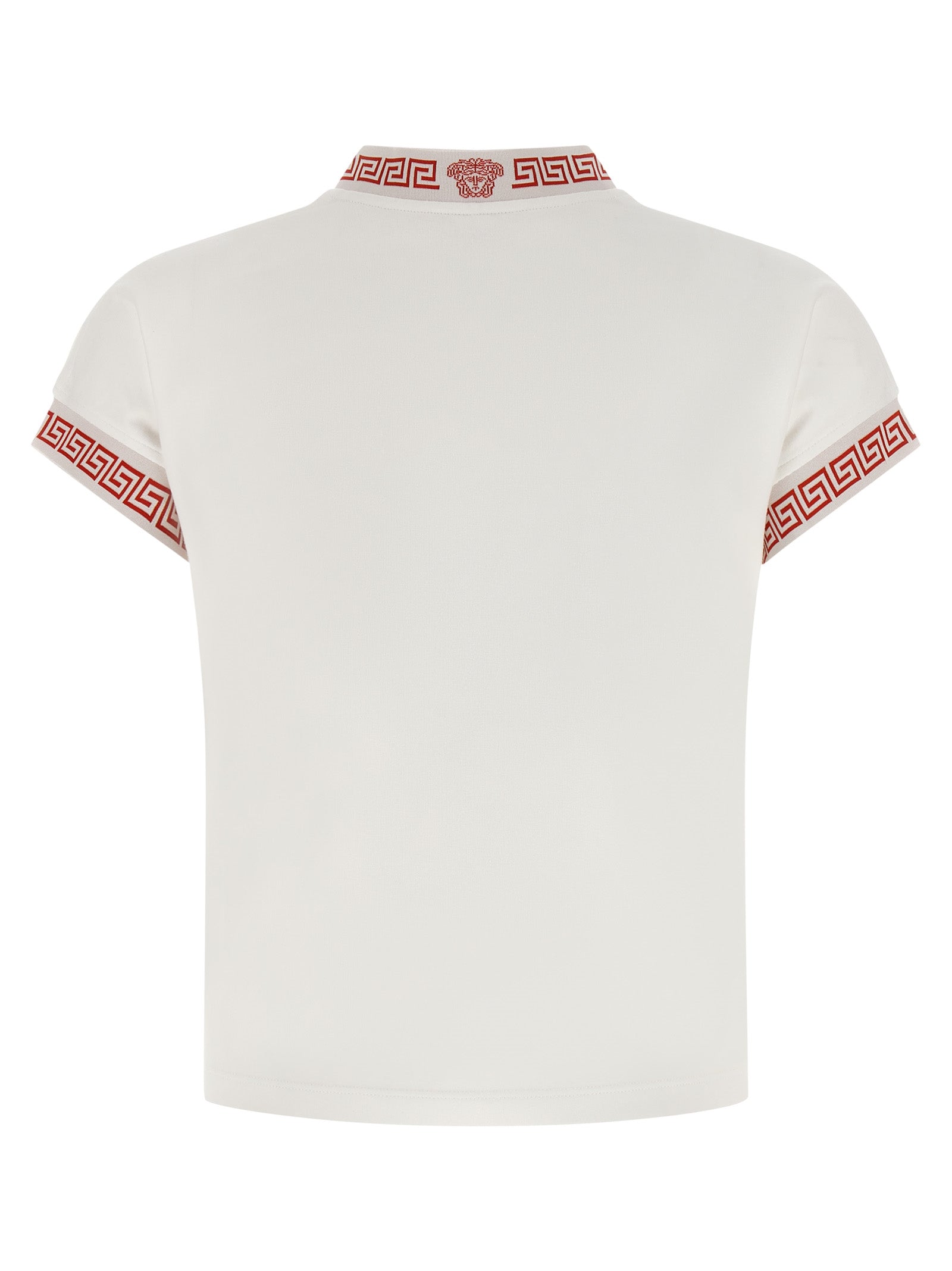 Versace Multicolor Cotton T-Shirt in Red