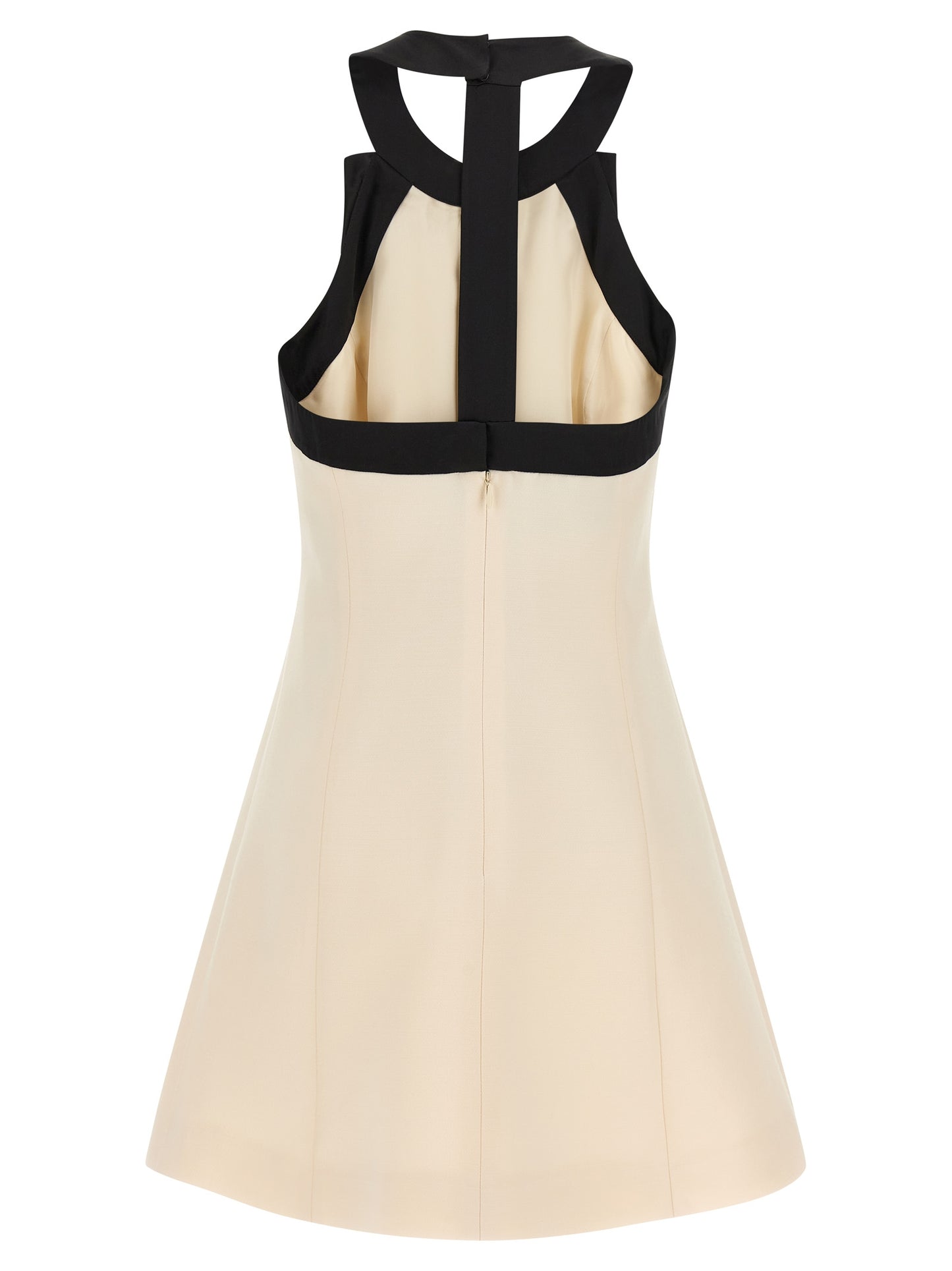 Valentino Garavani Bicolor Virgin Wool Short Dress