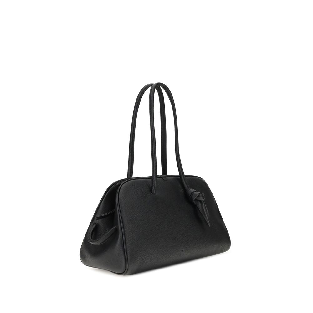 Jacquemus Black Calf Leather Bos Taurus Il Turismo Shoulder Bag