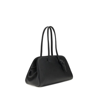 Jacquemus Black Calf Leather Bos Taurus Il Turismo Shoulder Bag