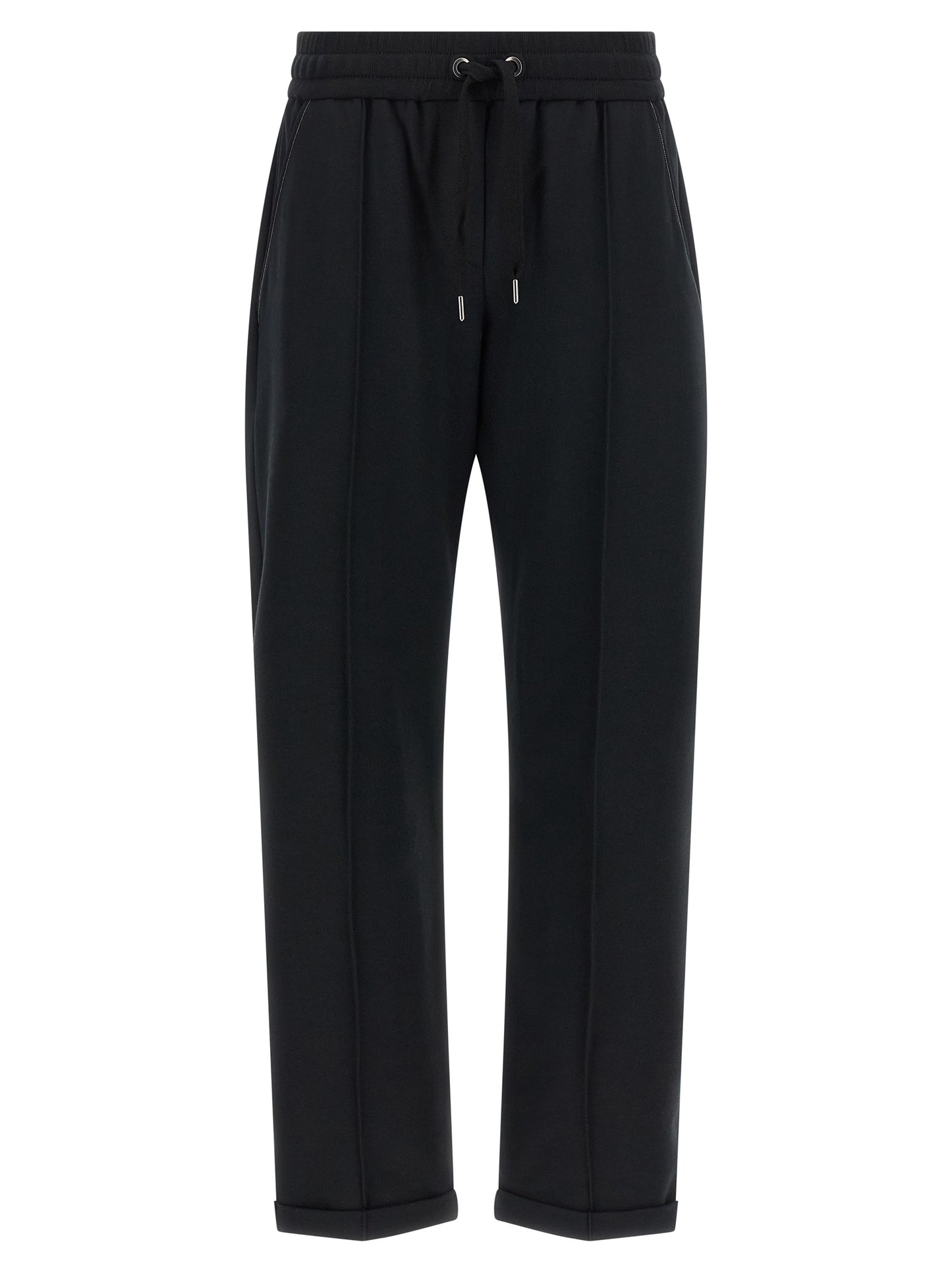 Brunello Cucinelli Black Cotton Joggers