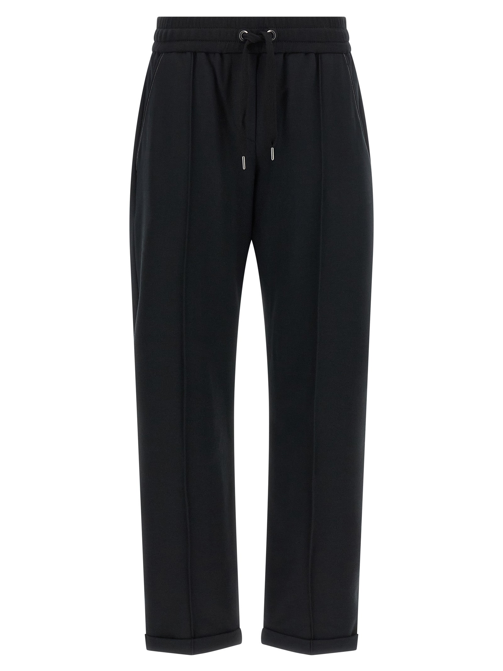 Brunello Cucinelli Black Cotton Joggers