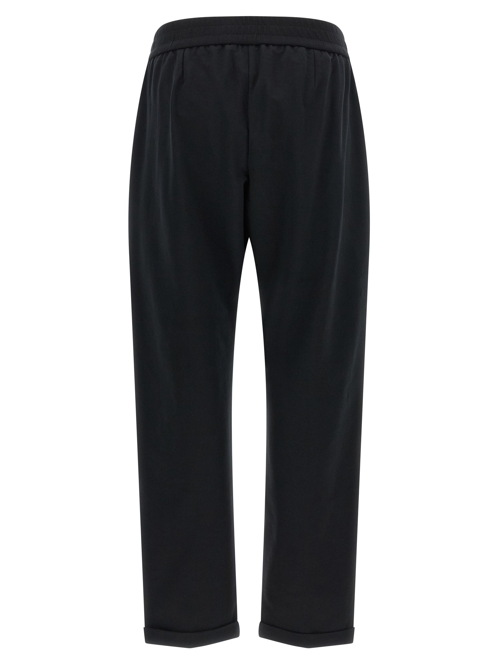 Brunello Cucinelli Black Cotton Joggers