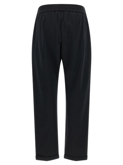 Brunello Cucinelli Black Cotton Joggers