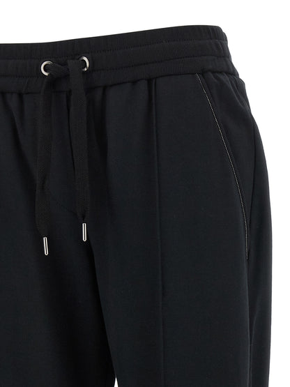 Brunello Cucinelli Black Cotton Joggers