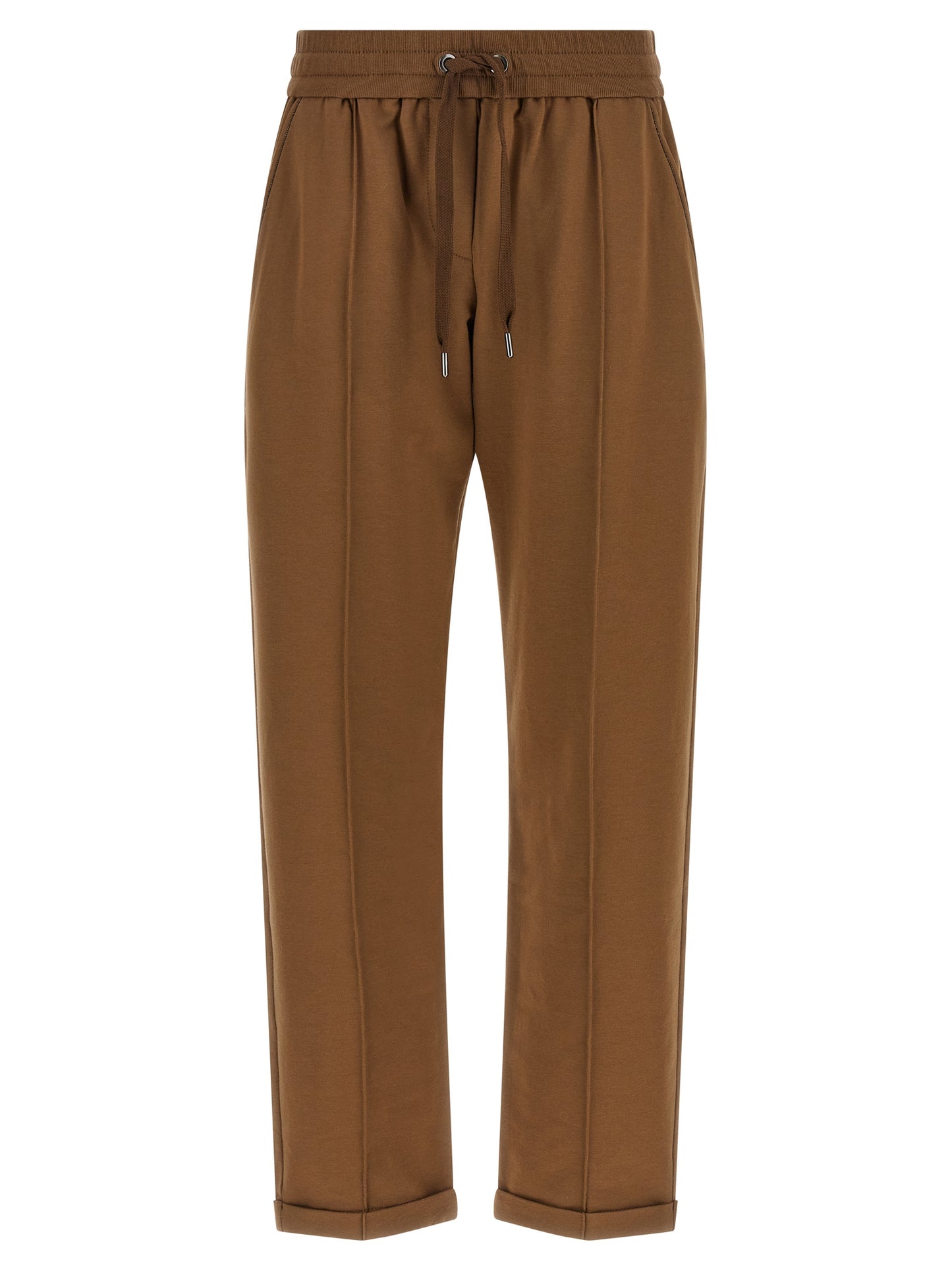 Brunello Cucinelli Brown Cotton Joggers