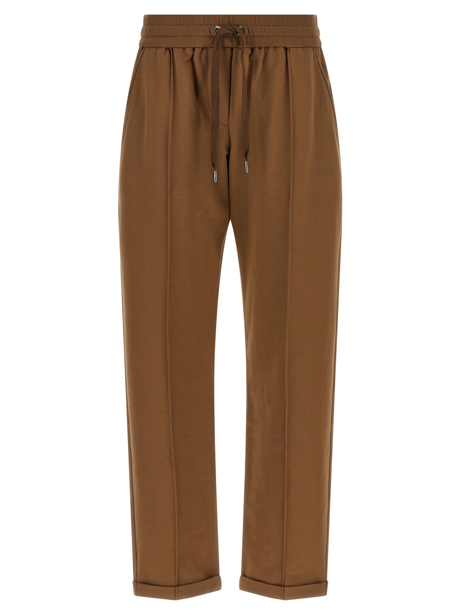 Brunello Cucinelli Brown Cotton Joggers
