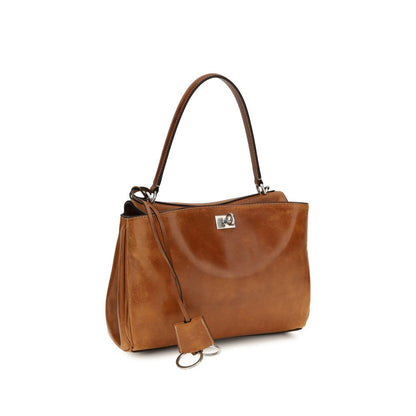 Balenciaga Brown Lamb Leather Small Rodeo Handbag