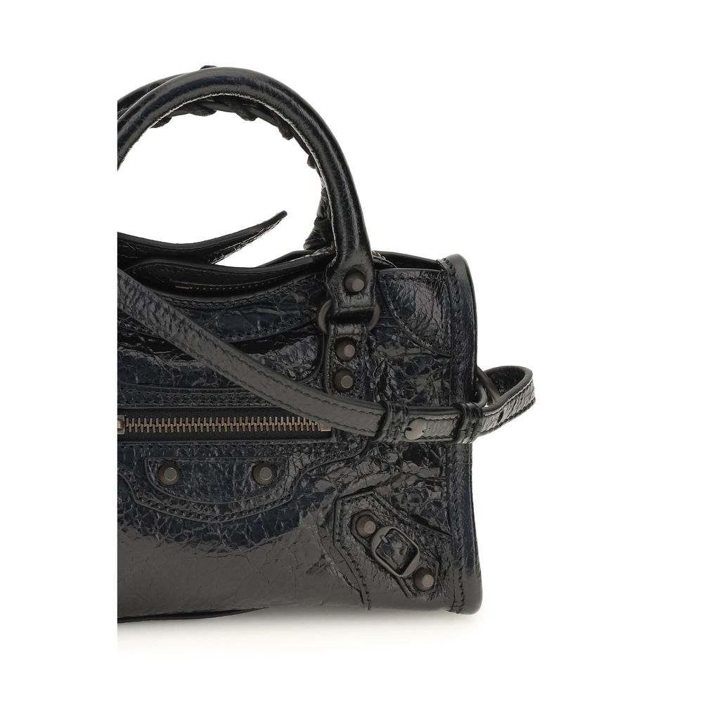 Balenciaga Black Lamb Leather Le City Nano Handbag