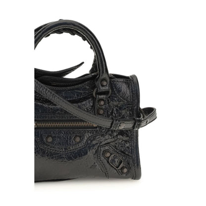 Balenciaga Black Lamb Leather Le City Nano Handbag